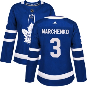 Women's Alexei Marchenko Toronto Maple Leafs Authentic Home Jersey - Blue