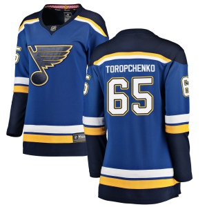 Women's Alexey Toropchenko St. Louis Blues Breakaway Home Jersey - Blue