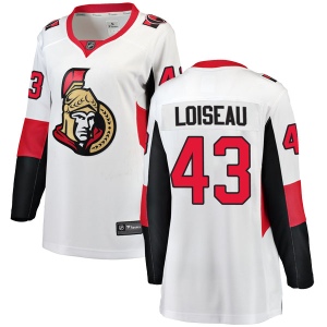 Women's Alexis Loiseau Ottawa Senators Breakaway Away Jersey - White