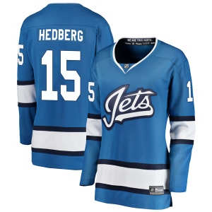 Women's Anders Hedberg Winnipeg Jets Breakaway Alternate Jersey - Blue