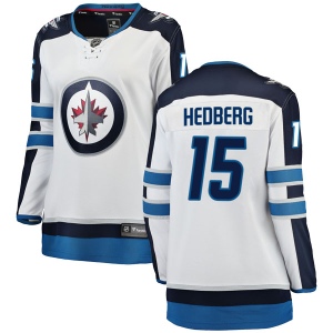 Women's Anders Hedberg Winnipeg Jets Breakaway Away Jersey - White