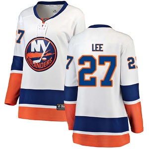 Women's Anders Lee New York Islanders Breakaway Away Jersey - White