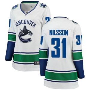 Women's Anders Nilsson Vancouver Canucks Breakaway Away Jersey - White