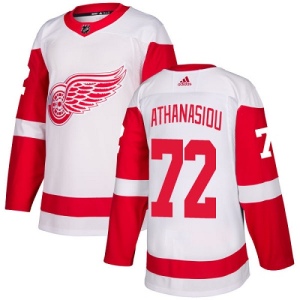 Women's Andreas Athanasiou Detroit Red Wings Authentic Away Jersey - White