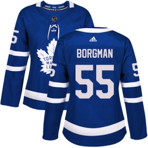 Women's Andreas Borgman Toronto Maple Leafs Authentic Home Jersey - Royal Blue