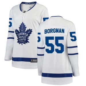 Women's Andreas Borgman Toronto Maple Leafs Breakaway Away Jersey - White