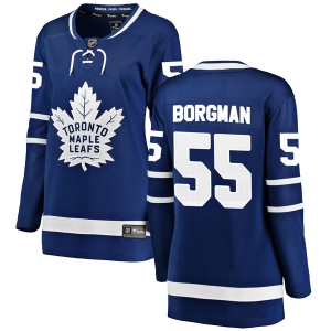 Women's Andreas Borgman Toronto Maple Leafs Breakaway Home Jersey - Blue