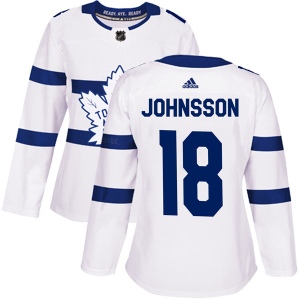 Women's Andreas Johnsson Toronto Maple Leafs Authentic 2018 Stadium Series Jersey - White