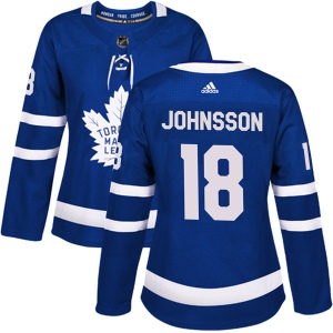 Women's Andreas Johnsson Toronto Maple Leafs Authentic Home Jersey - Blue