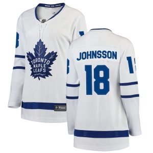 Women's Andreas Johnsson Toronto Maple Leafs Breakaway Away Jersey - White