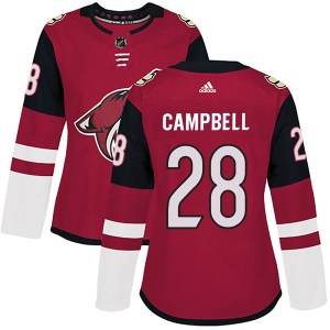 Women's Andrew Campbell Arizona Coyotes Authentic Maroon Home Jersey