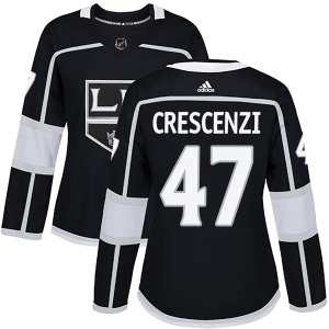 Women's Andrew Crescenzi Los Angeles Kings Authentic Home Jersey - Black