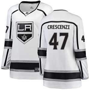 Women's Andrew Crescenzi Los Angeles Kings Breakaway Away Jersey - White