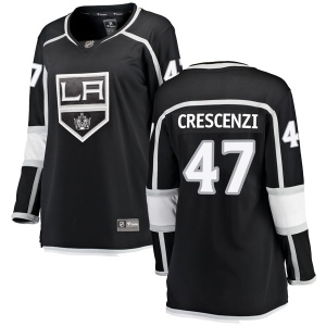 Women's Andrew Crescenzi Los Angeles Kings Breakaway Home Jersey - Black