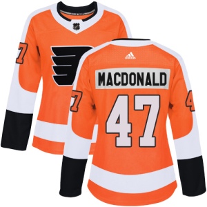 Women's Andrew MacDonald Philadelphia Flyers Authentic Home Jersey - Orange