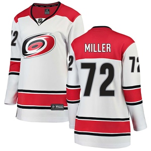 Women's Andrew Miller Carolina Hurricanes Breakaway Away Jersey - White