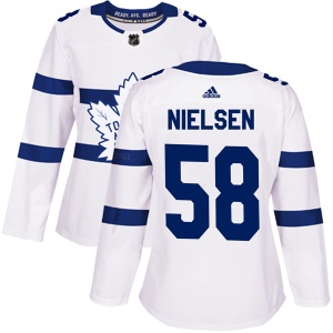 Women's Andrew Nielsen Toronto Maple Leafs Authentic 2018 Stadium Series Jersey - White