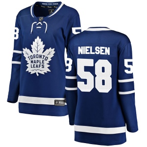 Women's Andrew Nielsen Toronto Maple Leafs Breakaway Home Jersey - Blue