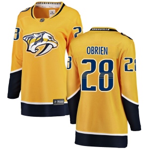 Women's Andrew Obrien Nashville Predators Breakaway Home Jersey - Yellow