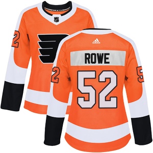 Women's Andrew Rowe Philadelphia Flyers Authentic Home Jersey - Orange