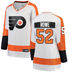 Women's Andrew Rowe Philadelphia Flyers Breakaway Away Jersey - White