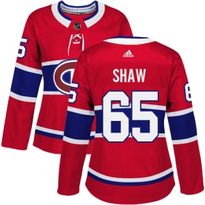 Women's Andrew Shaw Montreal Canadiens Authentic Home Jersey - Red