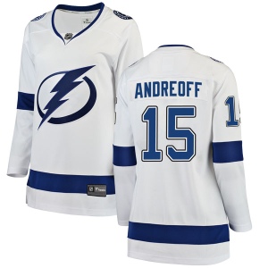 Women's Andy Andreoff Tampa Bay Lightning Breakaway Away Jersey - White