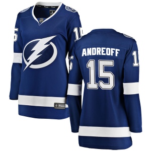 Women's Andy Andreoff Tampa Bay Lightning Breakaway Home Jersey - Blue