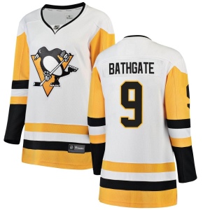 Women's Andy Bathgate Pittsburgh Penguins Breakaway Away Jersey - White