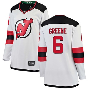 Women's Andy Greene New Jersey Devils Breakaway Away Jersey - White