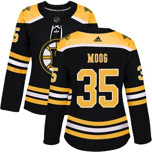 Women's Andy Moog Boston Bruins Authentic Home Jersey - Black