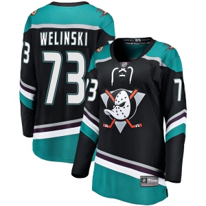 Women's Andy Welinski Anaheim Ducks Breakaway Alternate Jersey - Black