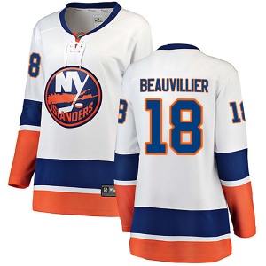 Women's Anthony Beauvillier New York Islanders Breakaway Away Jersey - White