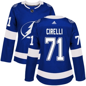 Women's Anthony Cirelli Tampa Bay Lightning Authentic Home Jersey - Blue