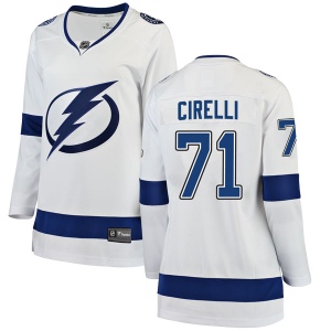 Women's Anthony Cirelli Tampa Bay Lightning Breakaway Away Jersey - White