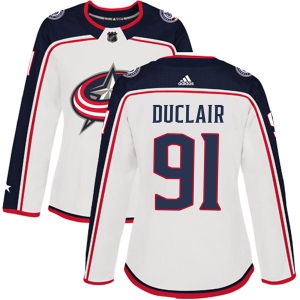 Women's Anthony Duclair Columbus Blue Jackets Authentic Away Jersey - White