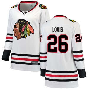 Women's Anthony Louis Chicago Blackhawks Breakaway Away Jersey - White