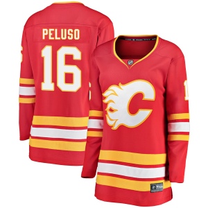 Women's Anthony Peluso Calgary Flames Breakaway Alternate Jersey - Red