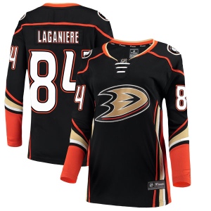 Women's Antoine Laganiere Anaheim Ducks Authentic Home Jersey - Black