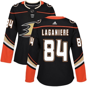 Women's Antoine Laganiere Anaheim Ducks Authentic Home Jersey - Black