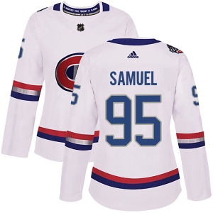 Women's Antoine Samuel Montreal Canadiens Authentic 2017 100 Classic Jersey - White