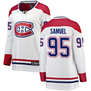 Women's Antoine Samuel Montreal Canadiens Breakaway Away Jersey - White