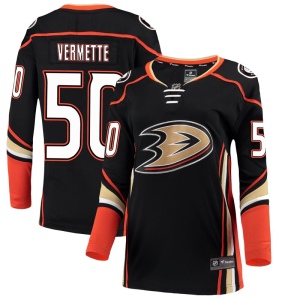 Women's Antoine Vermette Anaheim Ducks Authentic Home Jersey - Black