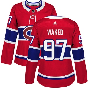 Women's Antoine Waked Montreal Canadiens Authentic Home Jersey - Red