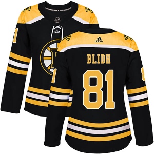 Women's Anton Blidh Boston Bruins Authentic Home Jersey - Black