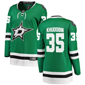 Women's Anton Khudobin Dallas Stars Breakaway Home Jersey - Green