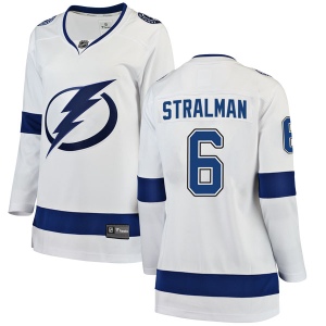 Women's Anton Stralman Tampa Bay Lightning Breakaway Away Jersey - White