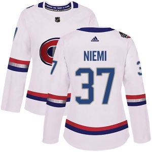 Women's Antti Niemi Montreal Canadiens Authentic 2017 100 Classic Jersey - White