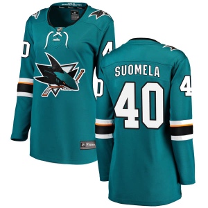 Women's Antti Suomela San Jose Sharks Breakaway Home Jersey - Teal