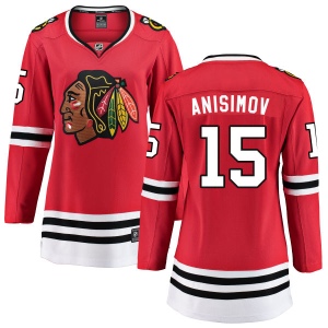 Women's Artem Anisimov Chicago Blackhawks Home Breakaway Jersey - Red